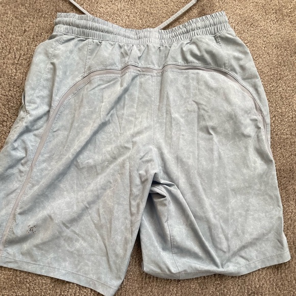 Light blue Lululemon shorts with built in underwear - Picture 2 of 2